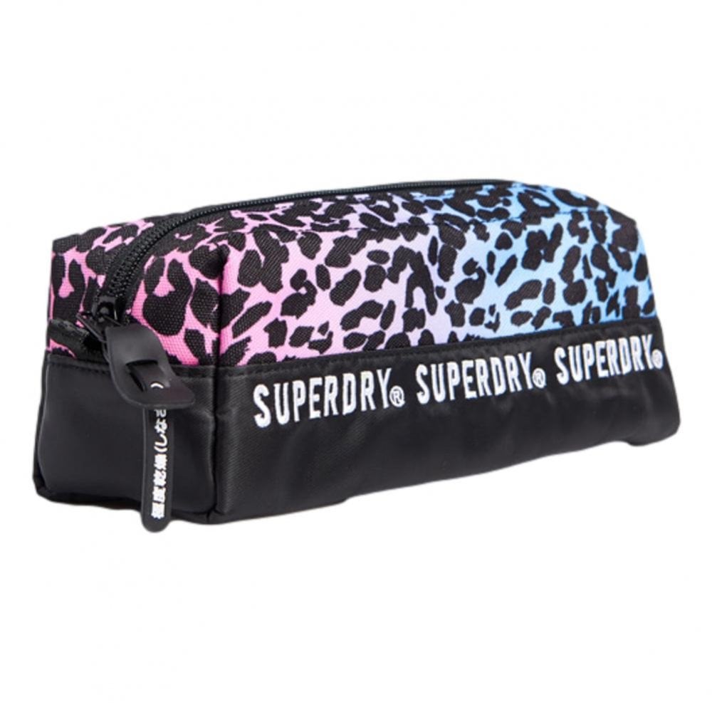 Superdry Repeat Series Pencil Case - Ombre Leopard
