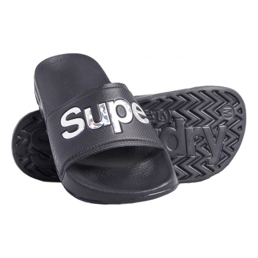 Superdry Holographic Infill Pool Sliders