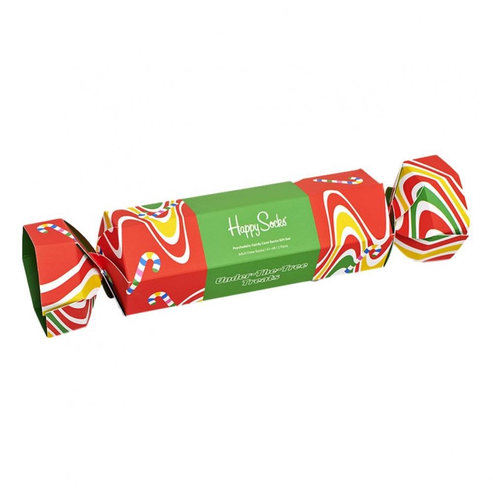 Happy Socks Psychedelic Candy Cane Socks Gift Set