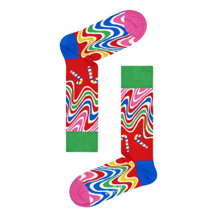 Happy Socks Psychedelic Candy Cane Socks 4 Pack Gift Set