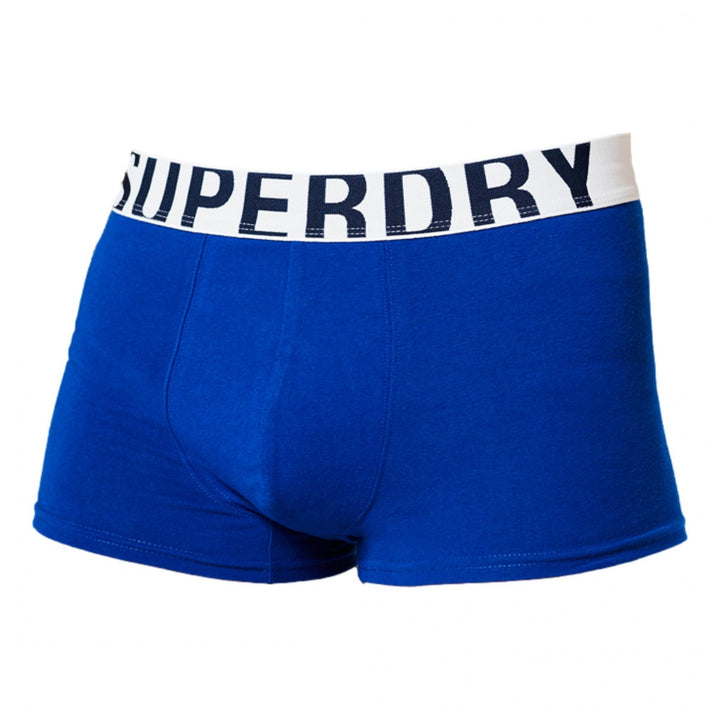Superdry Dual Logo Double Pack Trunks - Mens Underwear - Boxers