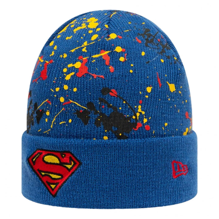 New Era Superman Character Splat Kids Beanie