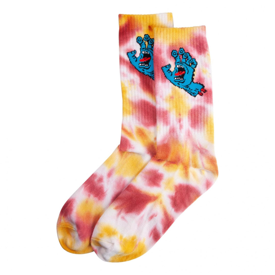 Santa Cruz Screaming Hand Tie Dye Socks