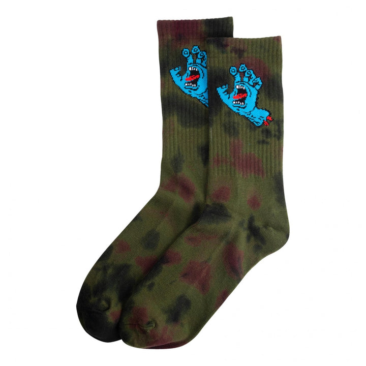 Santa Cruz Screaming Hand Tie Dye Socks