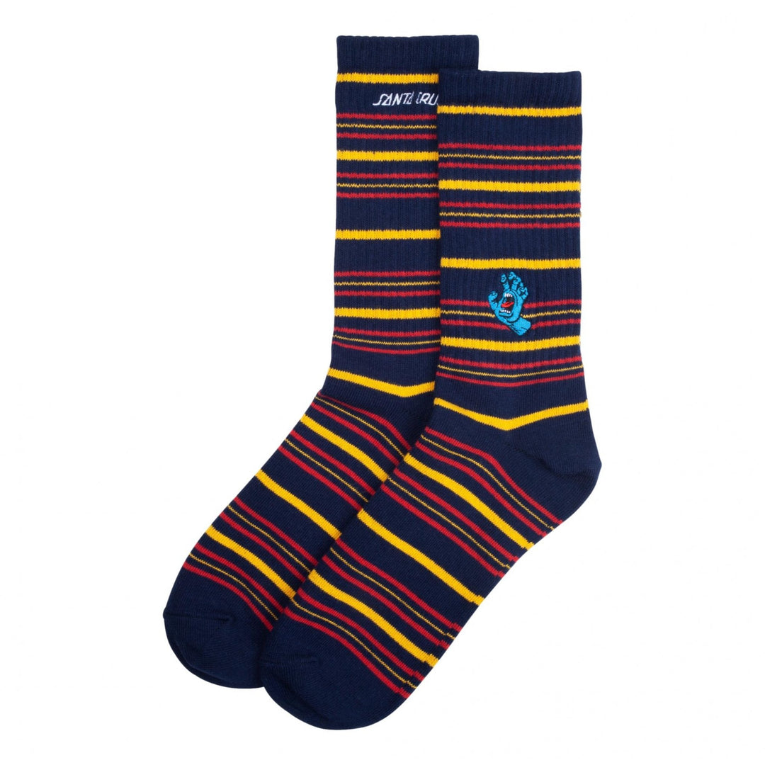 Santa Cruz Screaming Mini Hand Stripe Socks