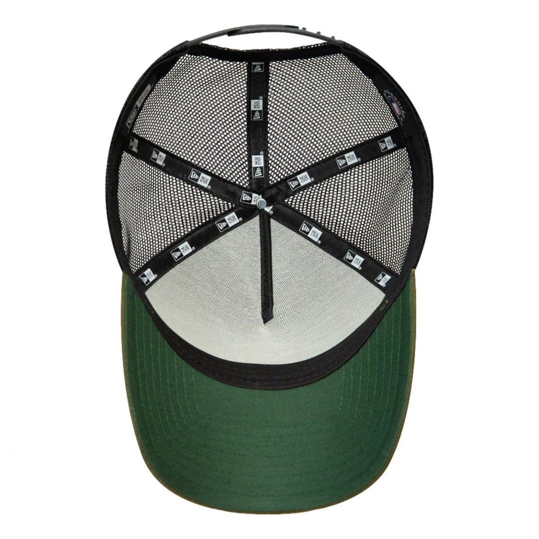 New Era NY Yankees Check Infill A-Frame Trucker Cap