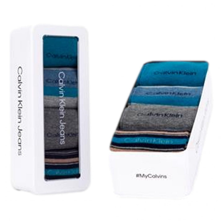 Calvin Klein 4P Giftbox David Multi Pattern Dress Crew Socks