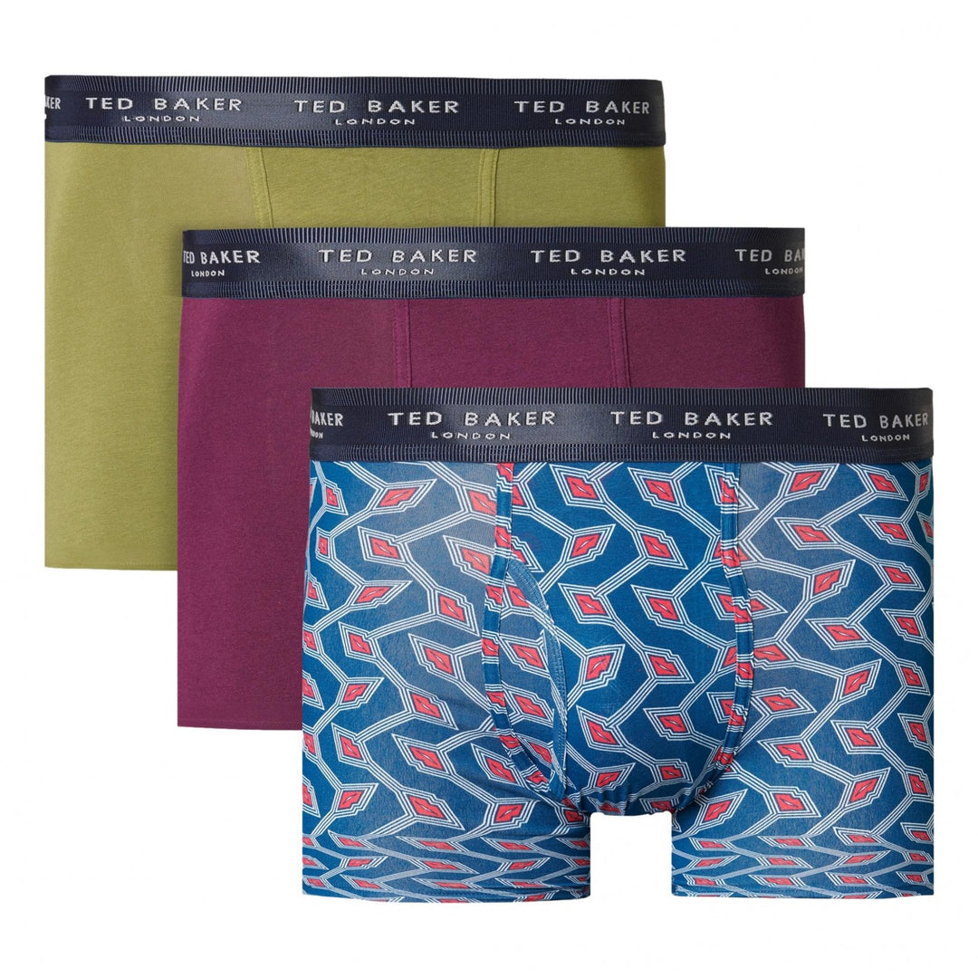 Ted Baker 3 Pack Cotton Fashion Trunks