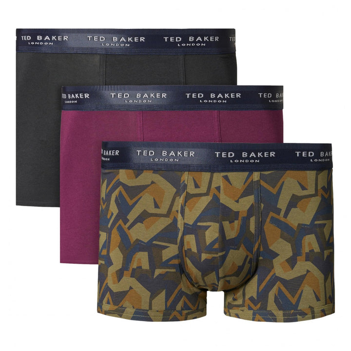 Ted Baker 3 Pack Cotton Fashion Trunks