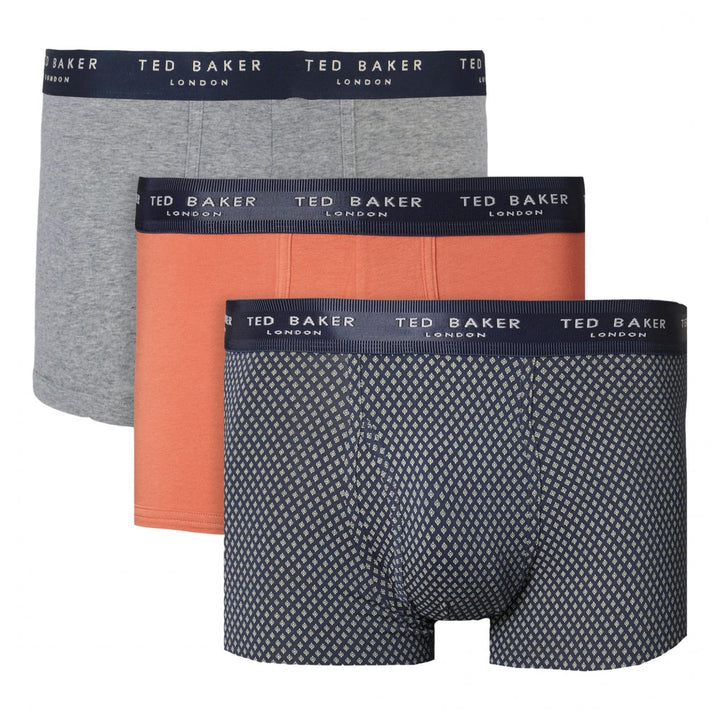 Ted Baker 3 Pack Cotton Fashion Trunks