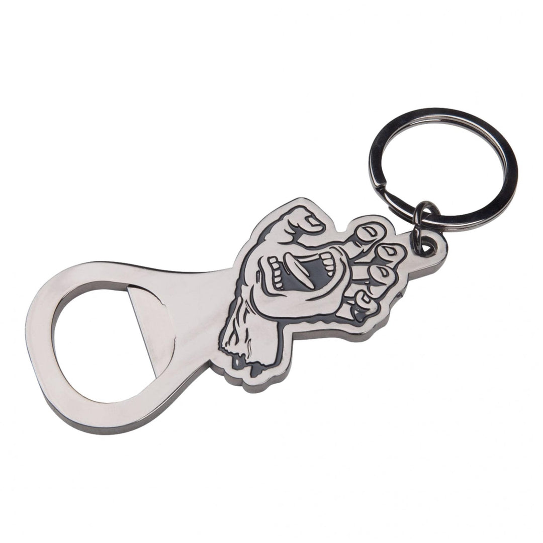 Santa Cruz Screaming Hand Bottle Opener Keychain