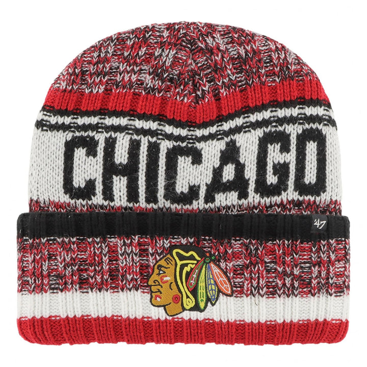 47 NHL Chicago Blackhawks Quick Route Cuff Knit Beanie