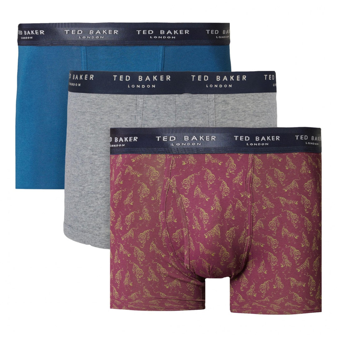 Ted Baker 3 Pack Cotton Fashion Trunks