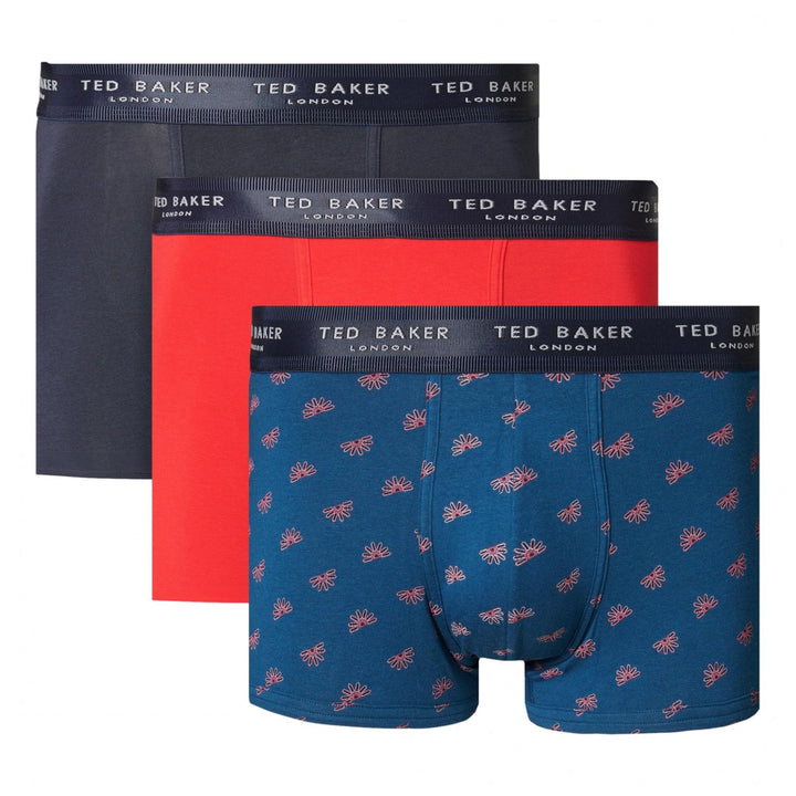 Ted Baker 3 Pack Cotton Fashion Trunks