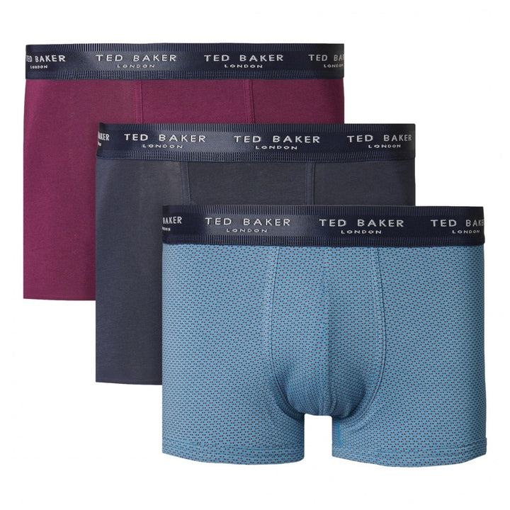 Ted Baker 3 Pack Cotton Fashion Trunks