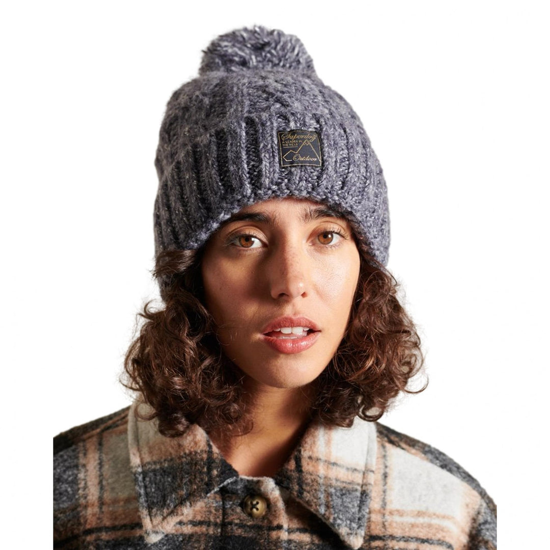 Superdry Tweed Cable Beanie