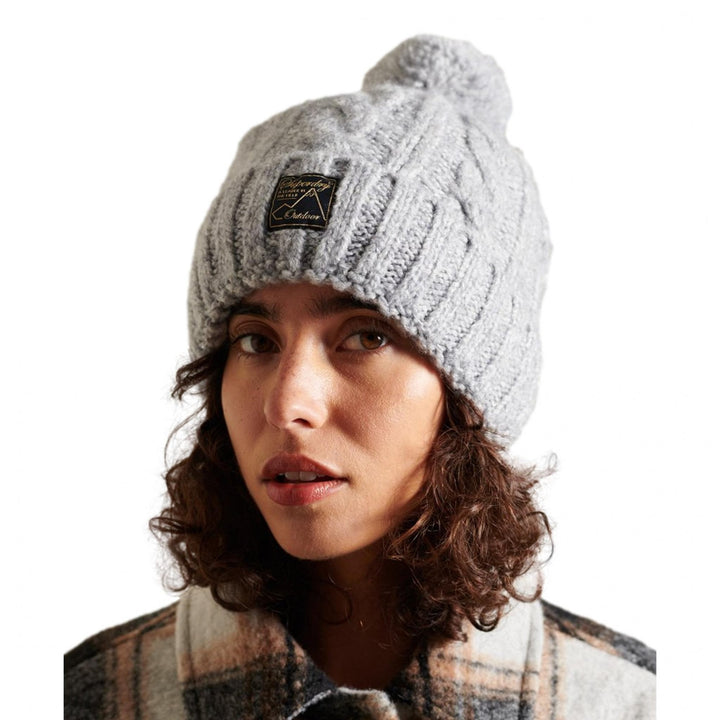 Superdry Tweed Cable Beanie