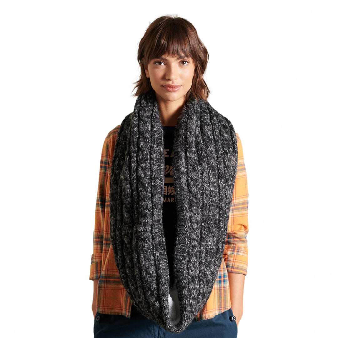 Superdry Tweed Cable Snood