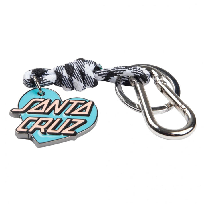 Santa Cruz Heart Dot Keyring