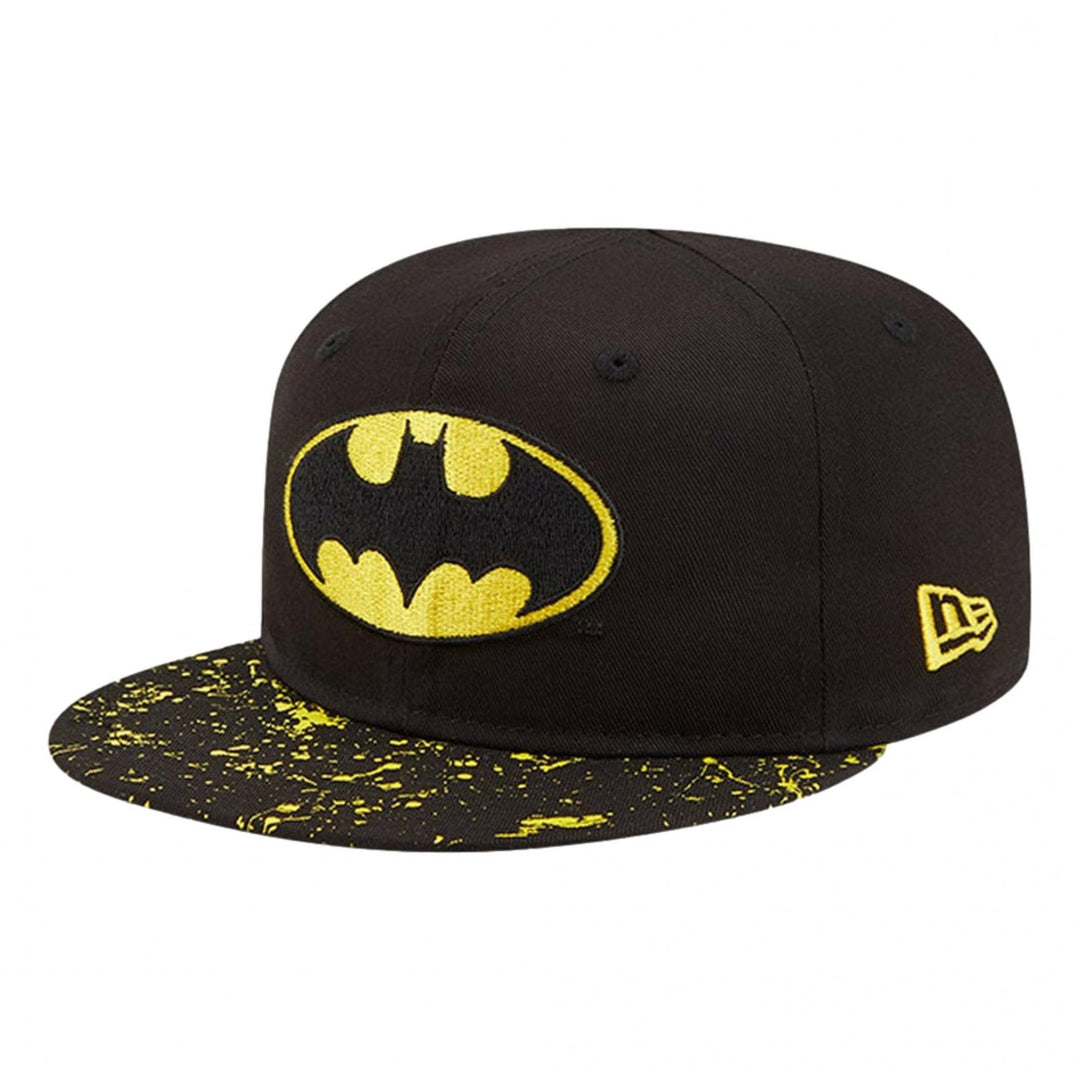 New Era Kids Batman Character Paint Splat Visor 9Fifty Cap