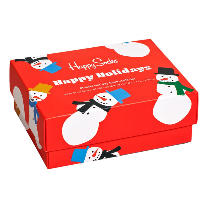 Happy Socks 2 Pack Snowman Socks Gift Set