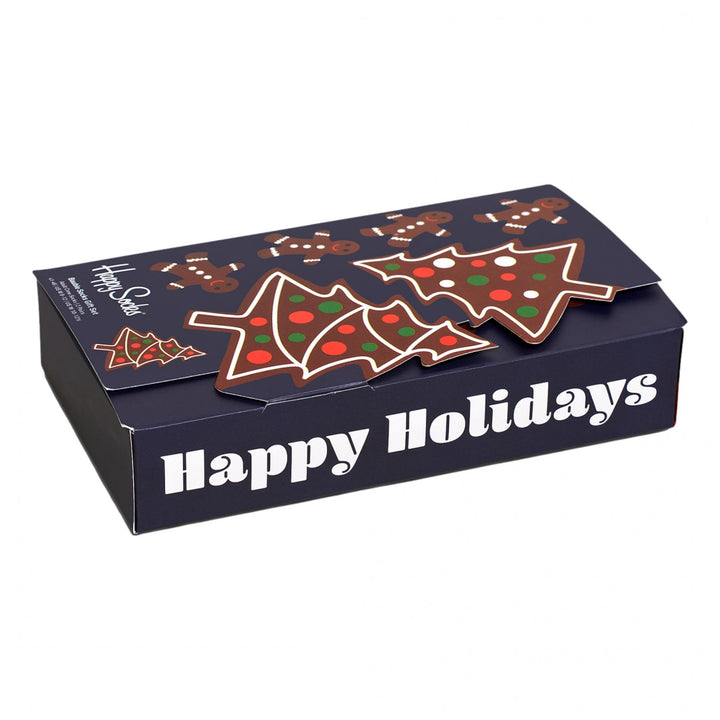 Happy Socks 2 Pack Gingerbread Cookies Socks Gift Set