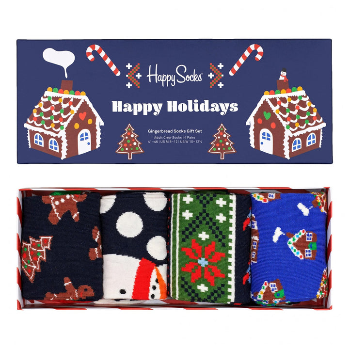 Happy Socks 4 Pack Gingerbread Cookies Socks Gift Set