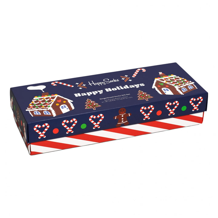 Happy Socks 4 Pack Gingerbread Cookies Socks Gift Set