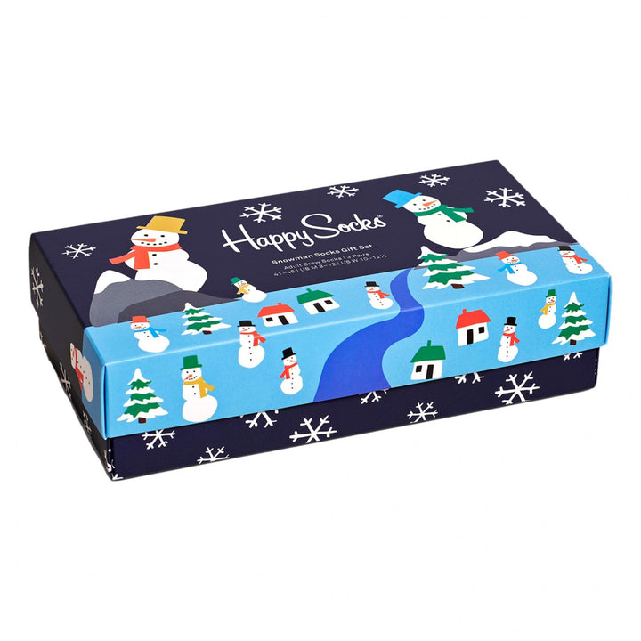Happy Socks 3-Pack Snowman Socks Gift Set
