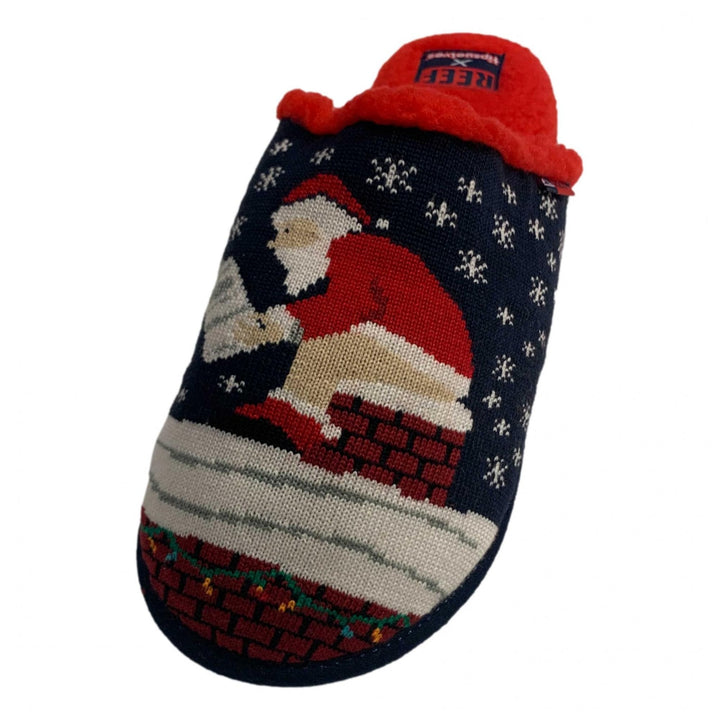 Reef X Tipsy Elves Santa Log Slippers