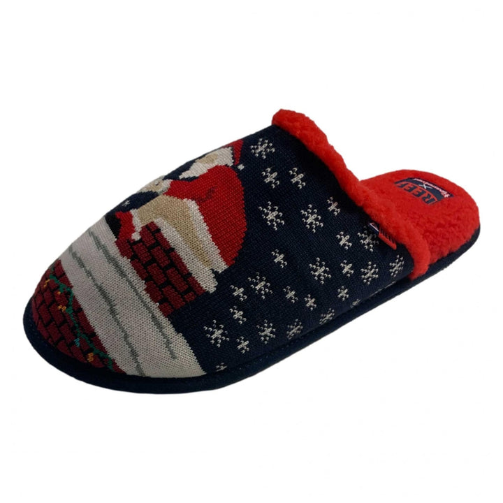 Reef X Tipsy Elves Santa Log Slippers