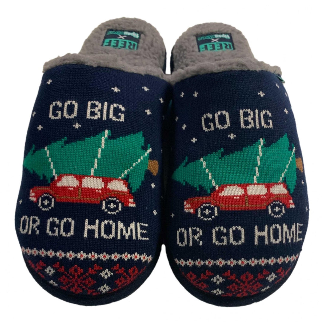 Reef X Tipsy Elves Go Big Or Go Home Slippers