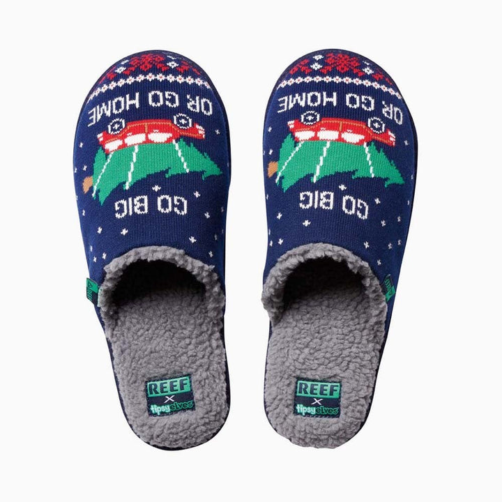 Reef X Tipsy Elves Go Big Or Go Home Slippers