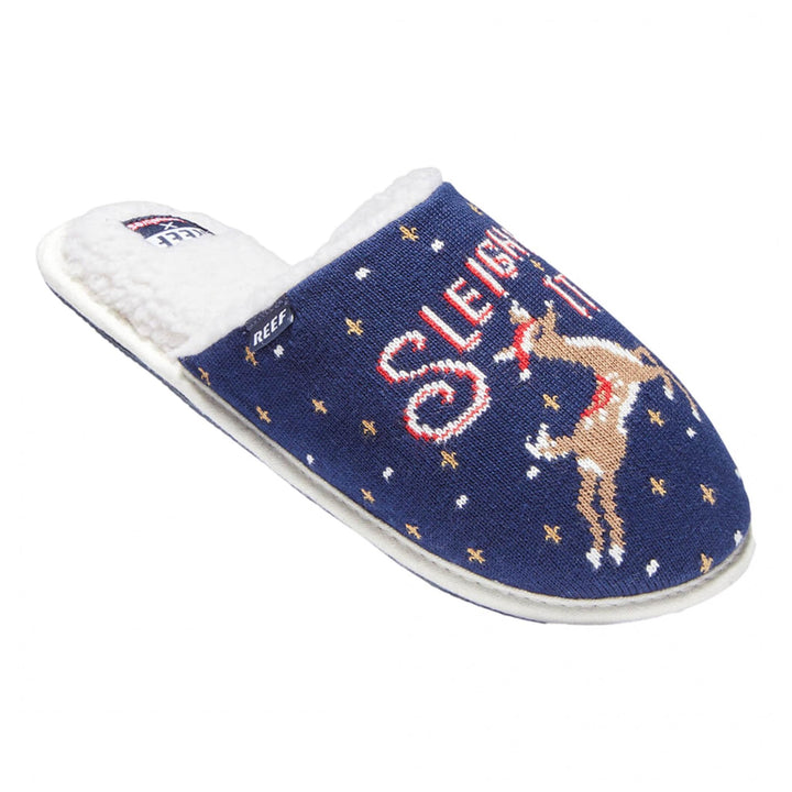 Reef X Tipsy Elves Sleighin It Slippers