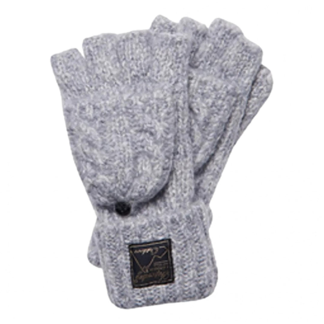 Superdry Tweed Cable Gloves