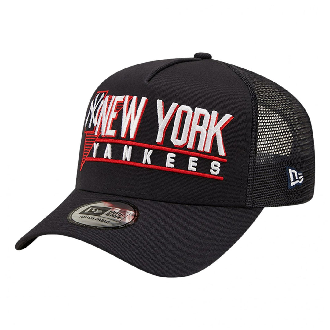 New Era NY Yankees Graphic Logo A-Frame 9Forty Trucker Cap