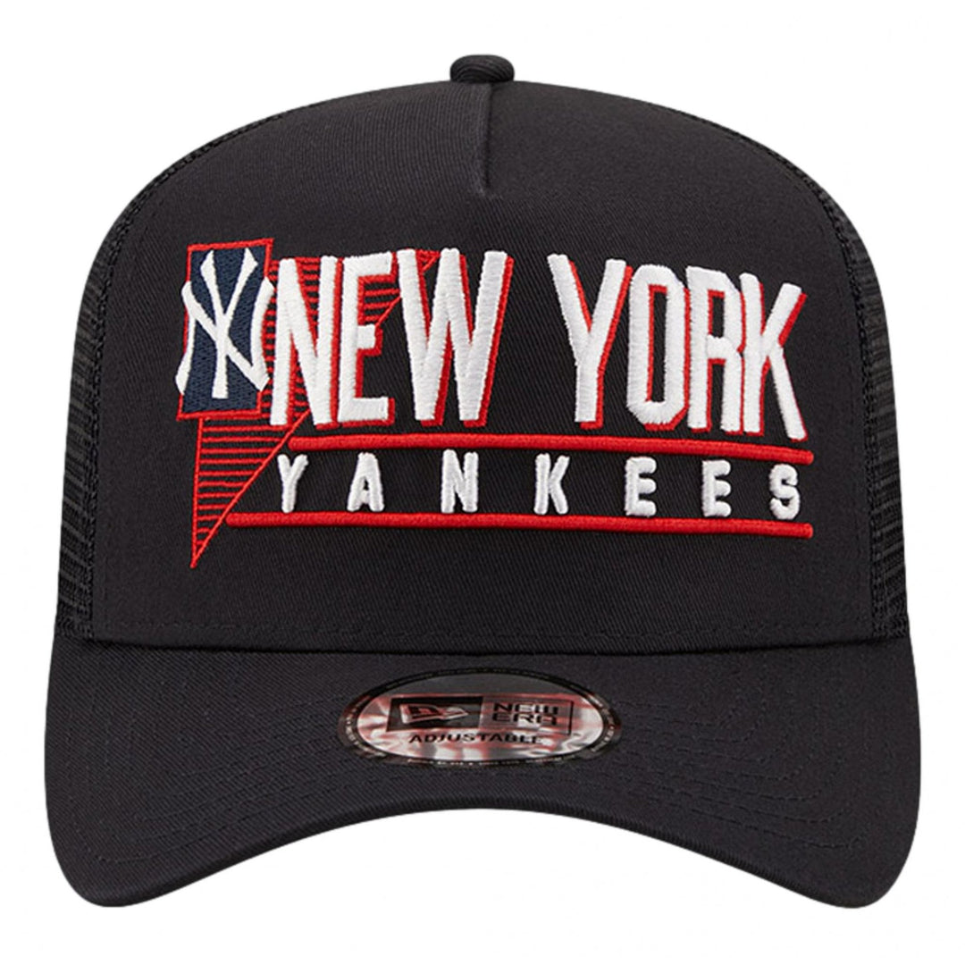 New Era NY Yankees Graphic Logo A-Frame 9Forty Trucker Cap