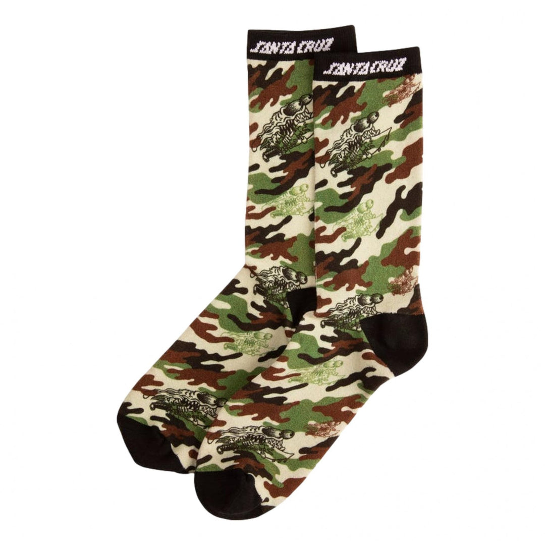 Santa Cruz Slasher Camo Crew Socks