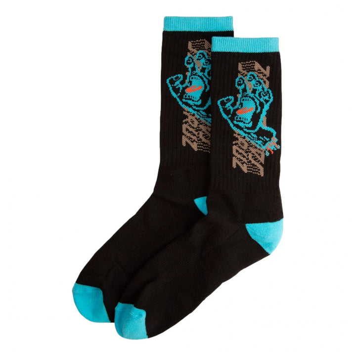 Santa Cruz Split Strip Hand Crew Socks