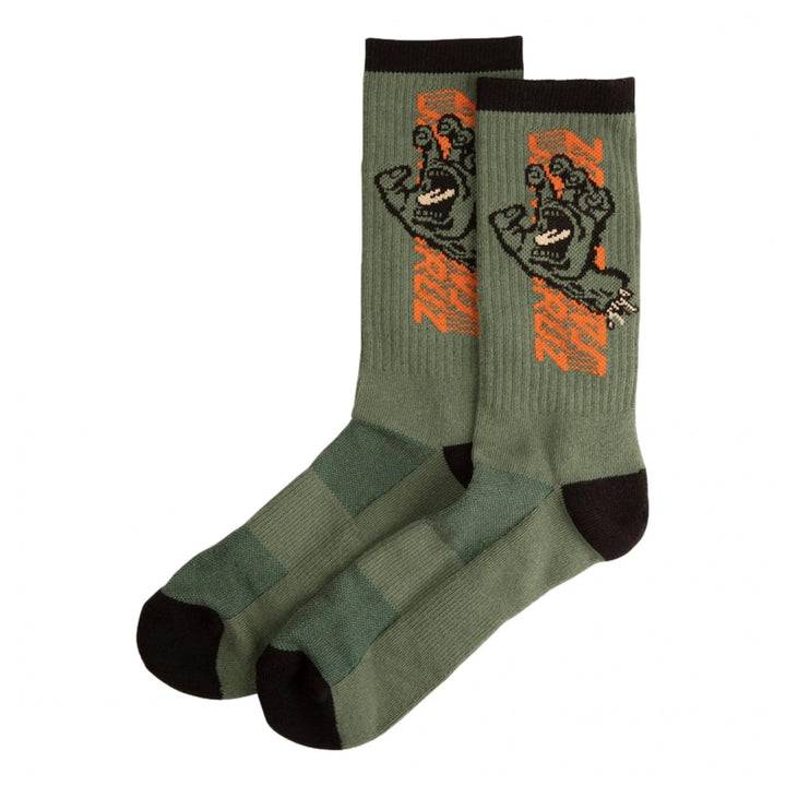 Santa Cruz Split Strip Hand Crew Socks