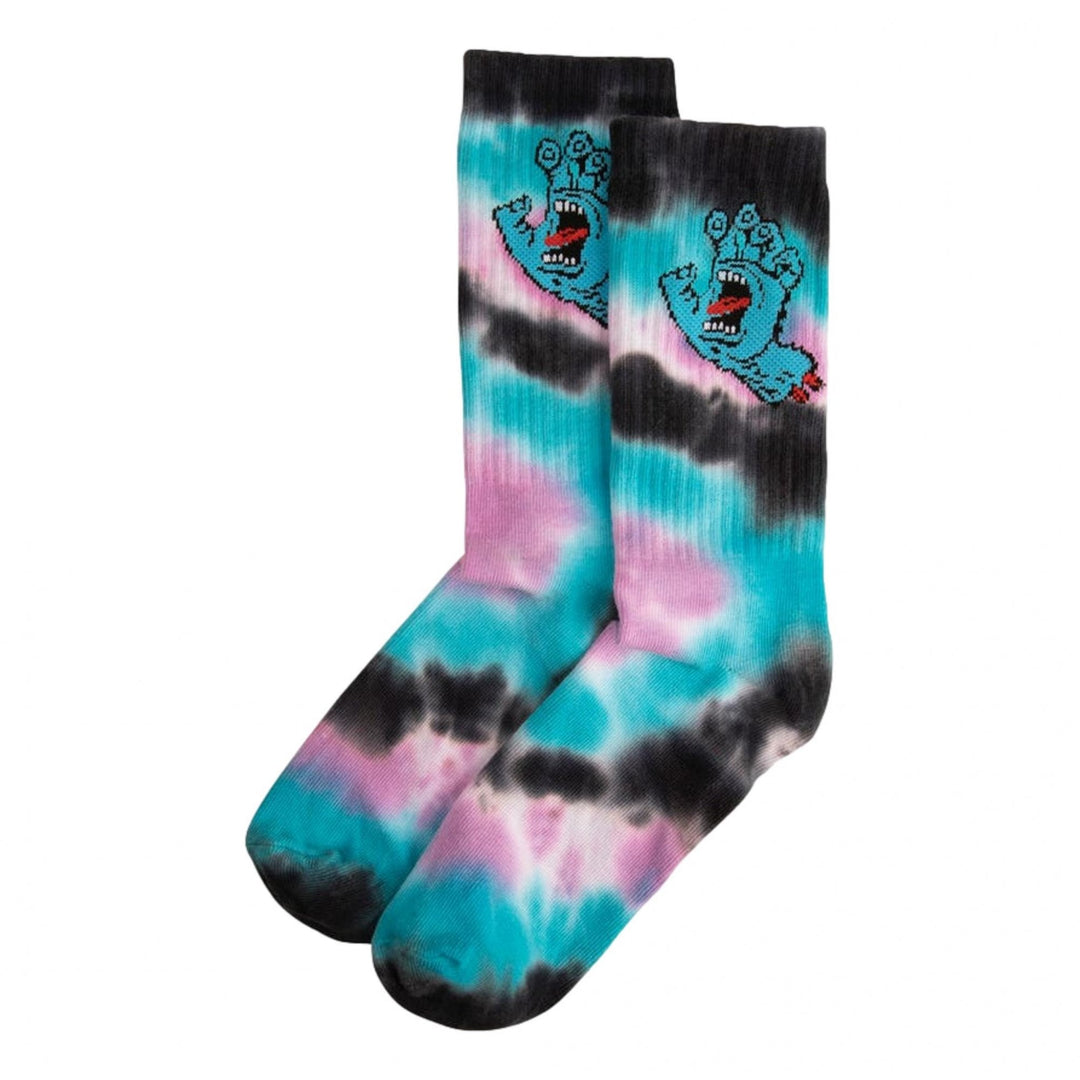 Santa Cruz Screaming Hand Tie Dye Socks
