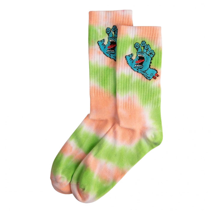 Santa Cruz Screaming Hand Tie Dye Socks