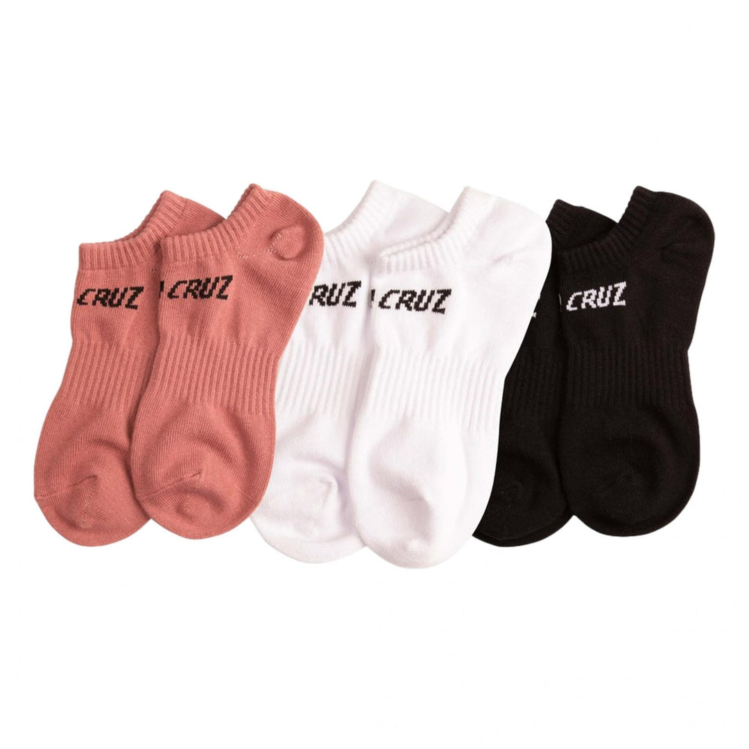 Santa Cruz Strip No Show 3 Pack Socks