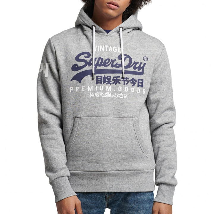 Superdry Mens Organic Cotton Vintage Logo Hoodie - Menswear