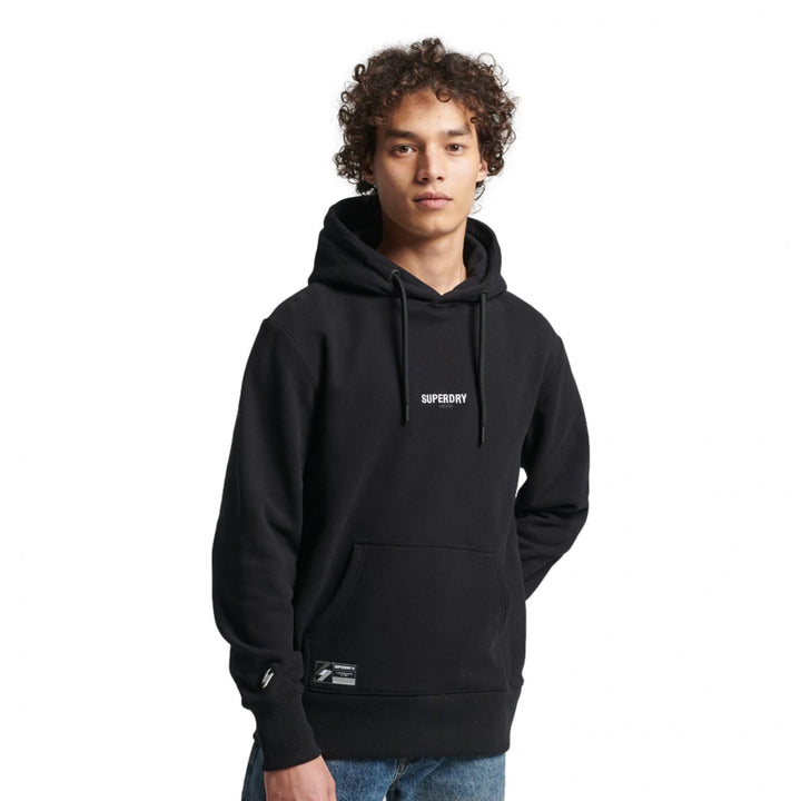 Superdry Code Micro Logo Hoodie - Mens Pullover Hoodie