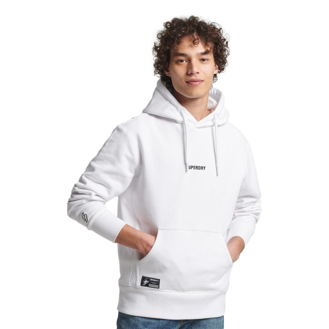 Superdry Code Micro Logo Hoodie - Mens Pullover Hoodie