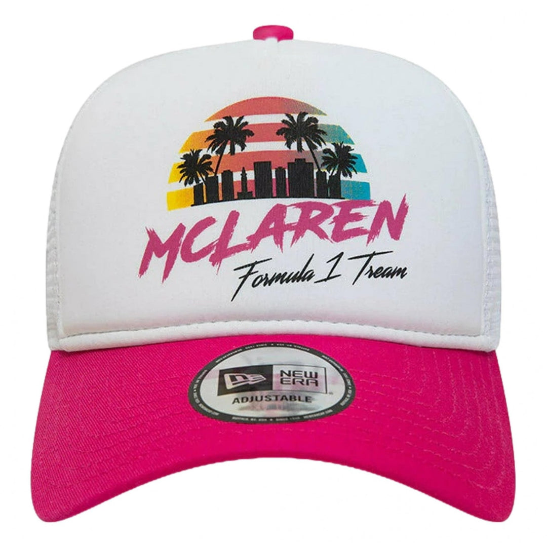 New Era McLaren F1 Miami E-Frame Trucker Cap