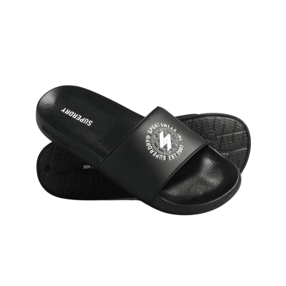 Superdry Code Printed Pool Sliders - Unisex Sliders - Urban Surfer