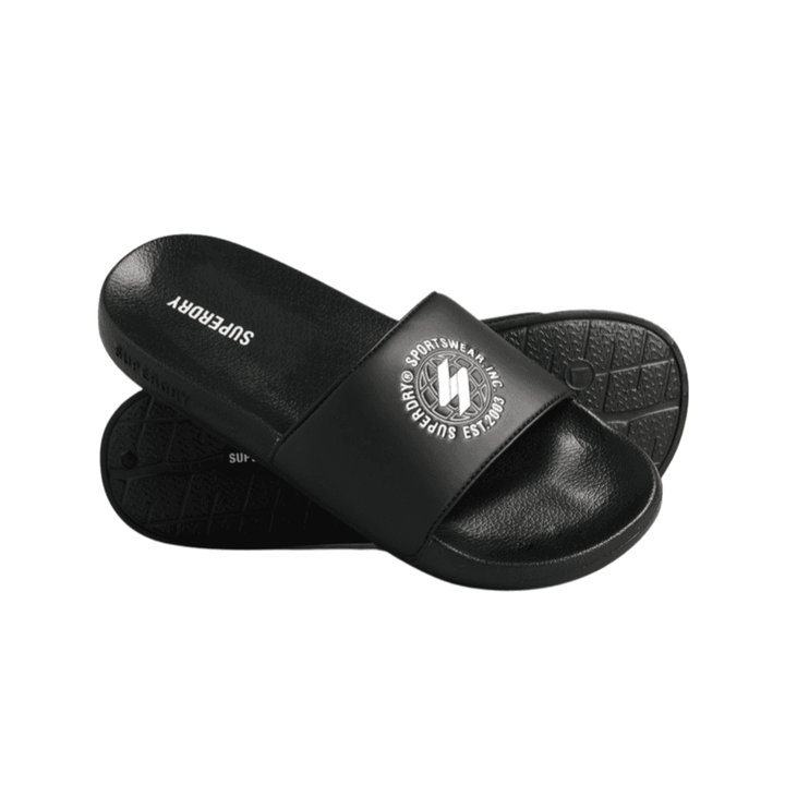 Superdry Code Printed Pool Sliders - Unisex Sliders - Urban Surfer