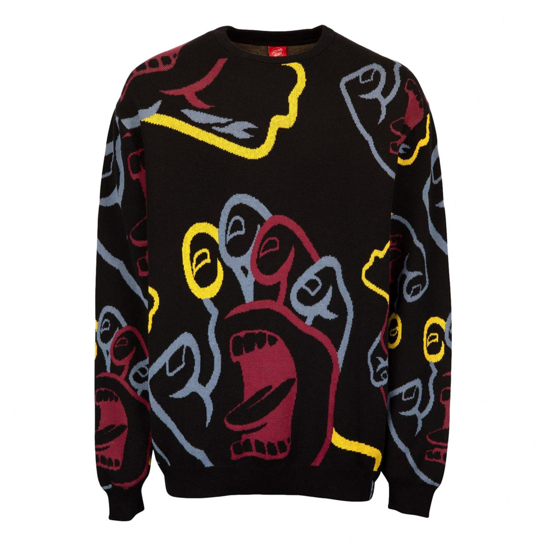 Santa Cruz Hands In Colour Knit Crew Sweater